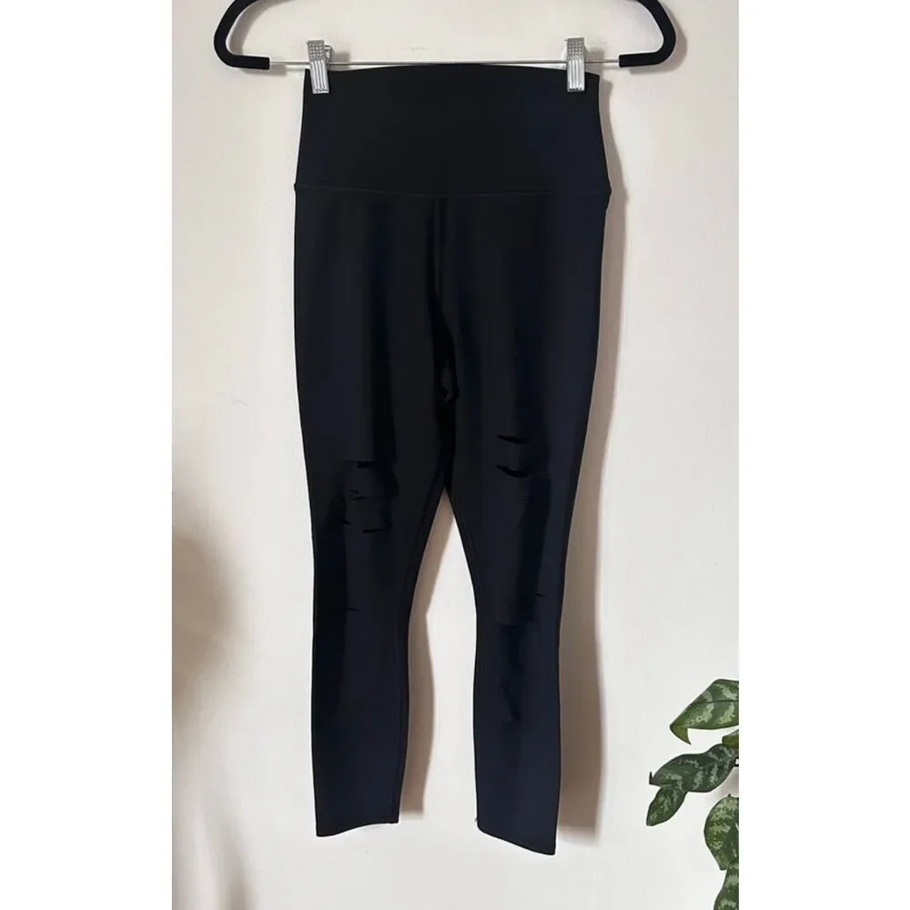Alo Yoga High-Waist Ripped Warrior Legging